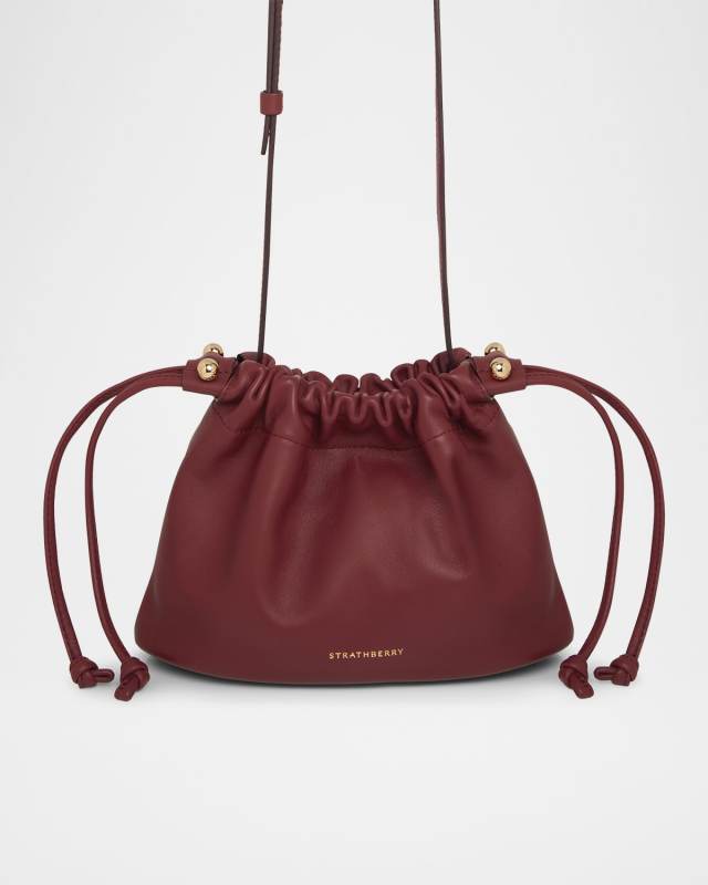 Charlotte Drawstring Nappa Leather Crossbody Bag